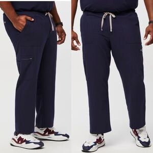 Figs Cairo Cargo Scrub Pants in Navy